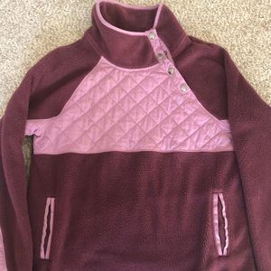Abercrombie fleece purple/maroon size small